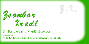 zsombor kredl business card